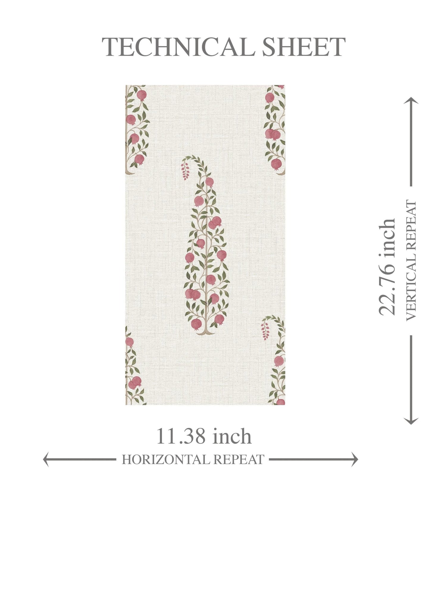 Ethnic/ Vintage-Inspired Floral Paisley Kids Room Wallpaper (Pink/ Green/ Off-White)