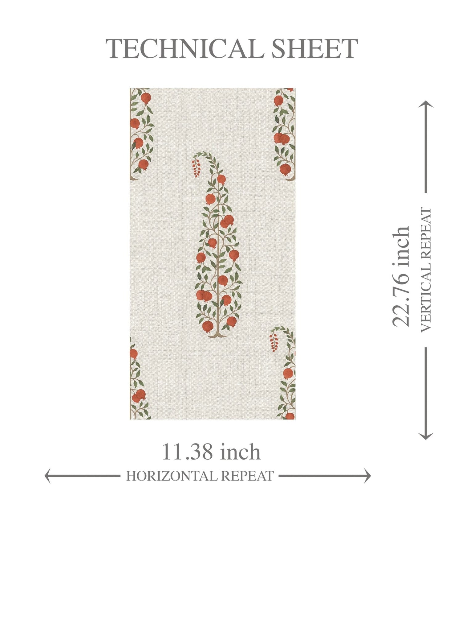 Ethnic/ Vintage-Inspired Floral Paisley Kids Room Wallpaper (Red/ Green/ Off-White)
