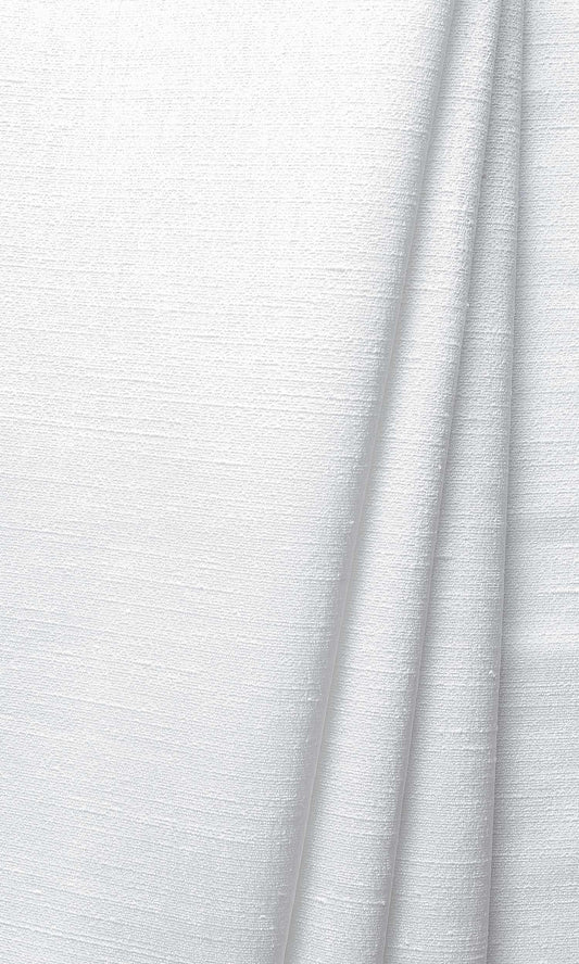 Silk Blend Home Décor Fabric By the Metre (White/ Ivory)