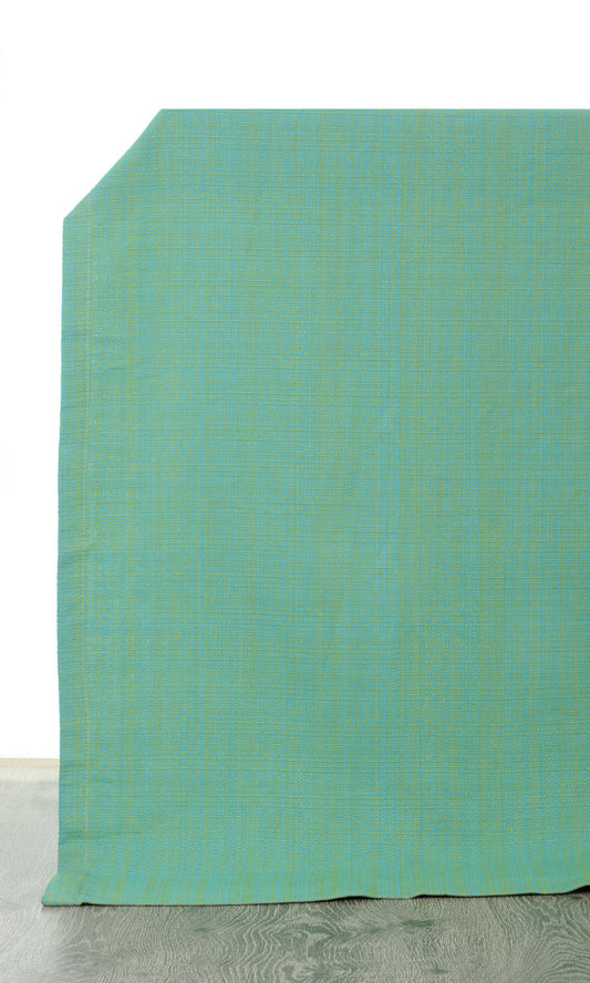 Cotton Home Décor Fabric By the Metre (Green-Blue)