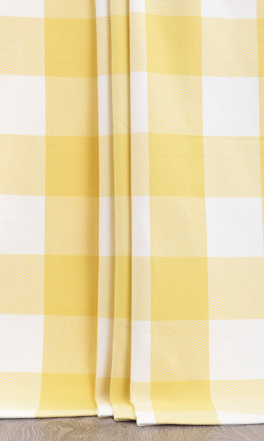 Buffalo Check Made-to-Measure Roman Blinds (Lemon Yellow/ White)