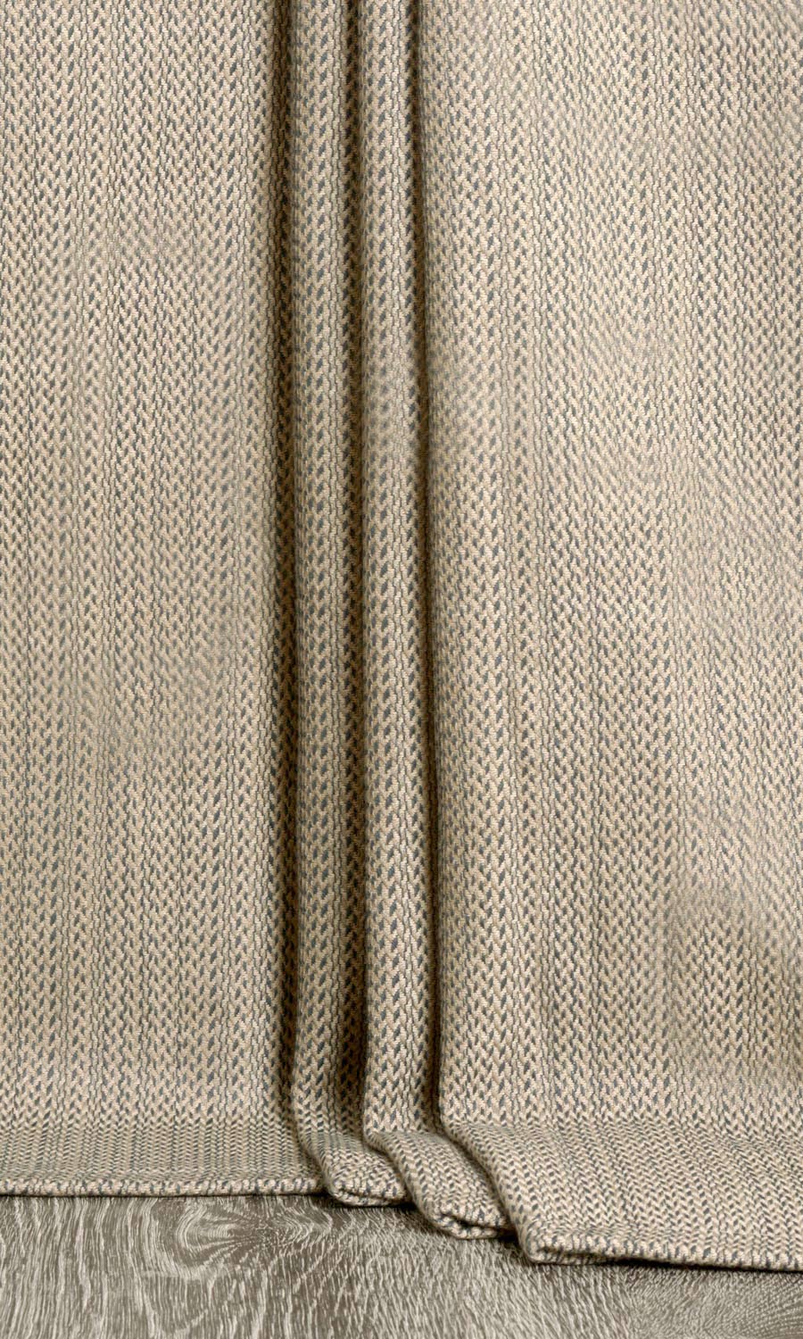 Cotton Home Textile Fabric Material Sample (Blue/ Beige)