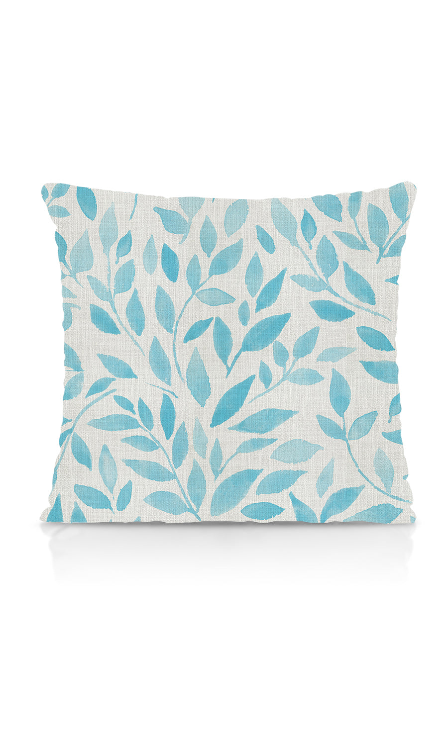 Botanical Print Flat, Plain, Fake, Faux, European Relaxed Roman Blinds (Eggshell White/ Blue)