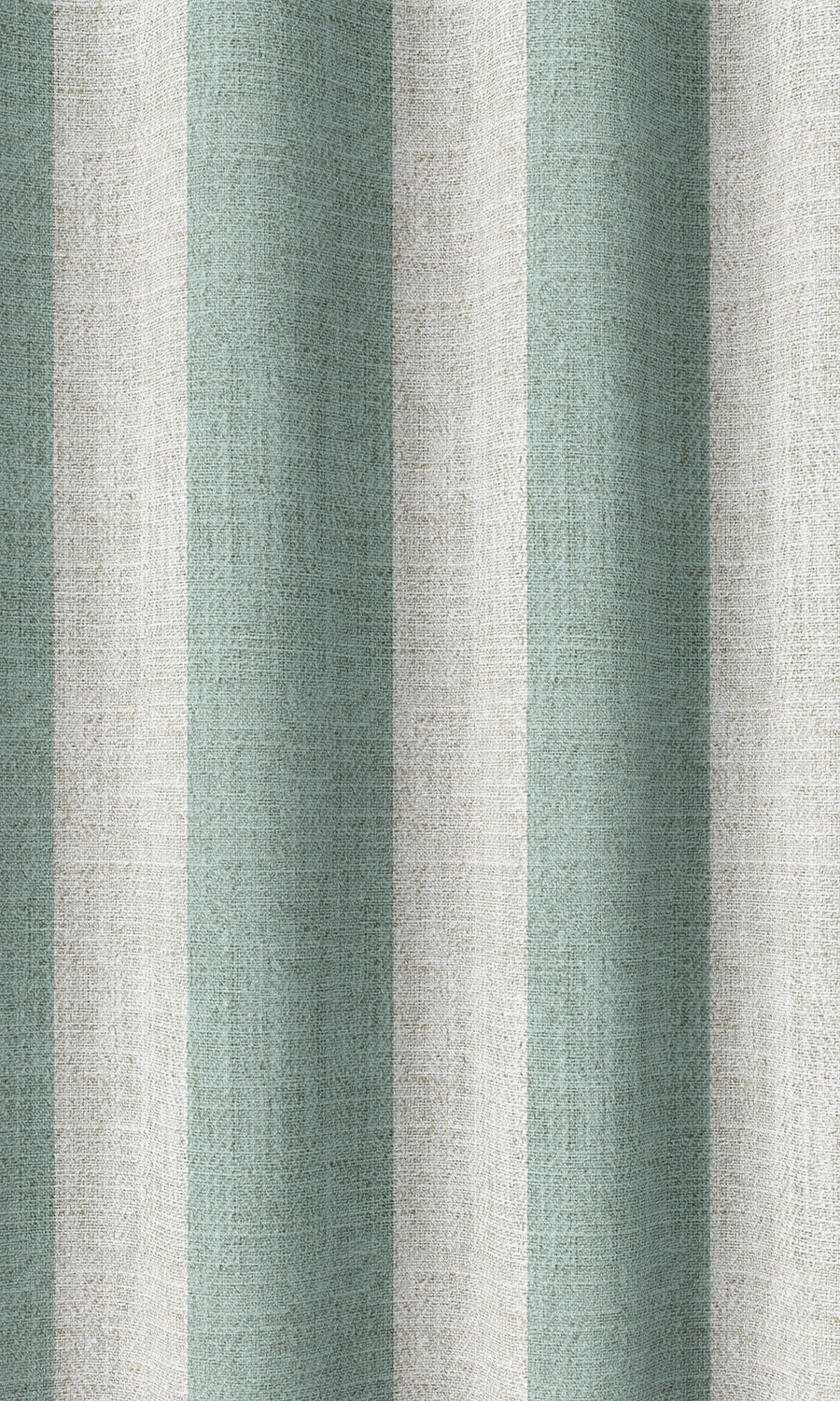 Striped Print Home Décor Fabric By the Metre (Aqua Blue/ White)