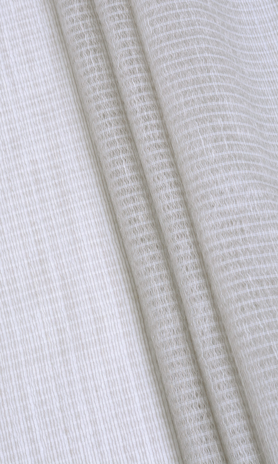 Horizontal Striped Sheer Home Décor Fabric By the Metre (Grey-Beige)