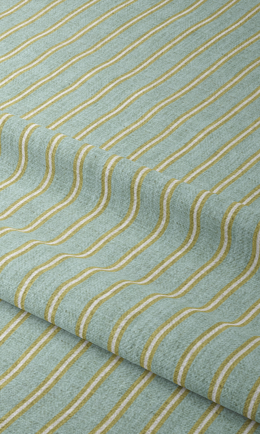 Geometric Print Home Textile Fabric Material Sample (Turquoise Blue/ Green)