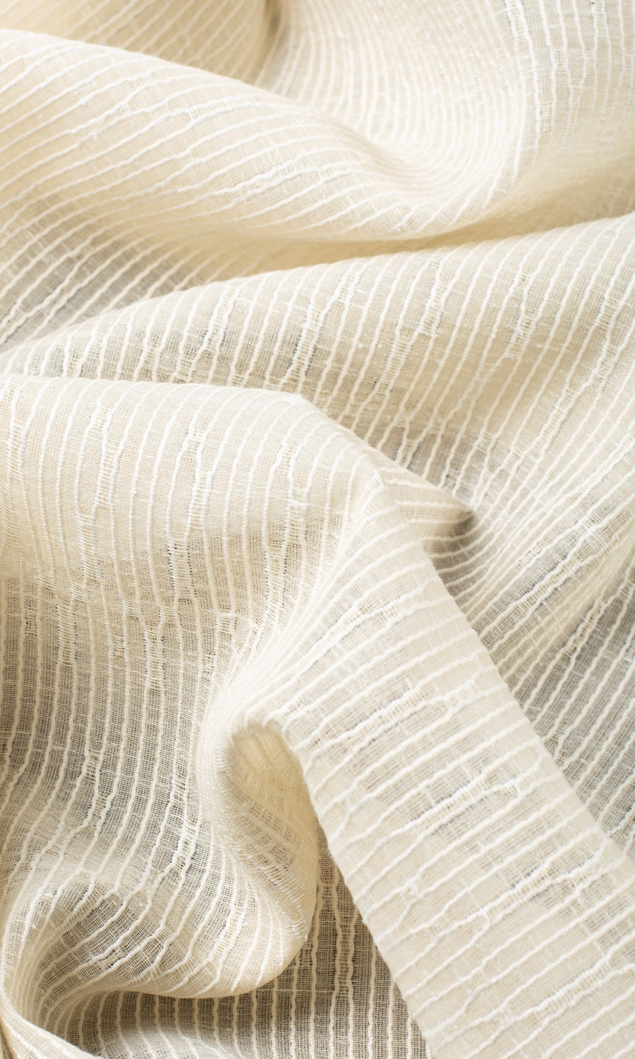 Textured Sheer Roman Blinds & Window Shades (Ivory-Beige)