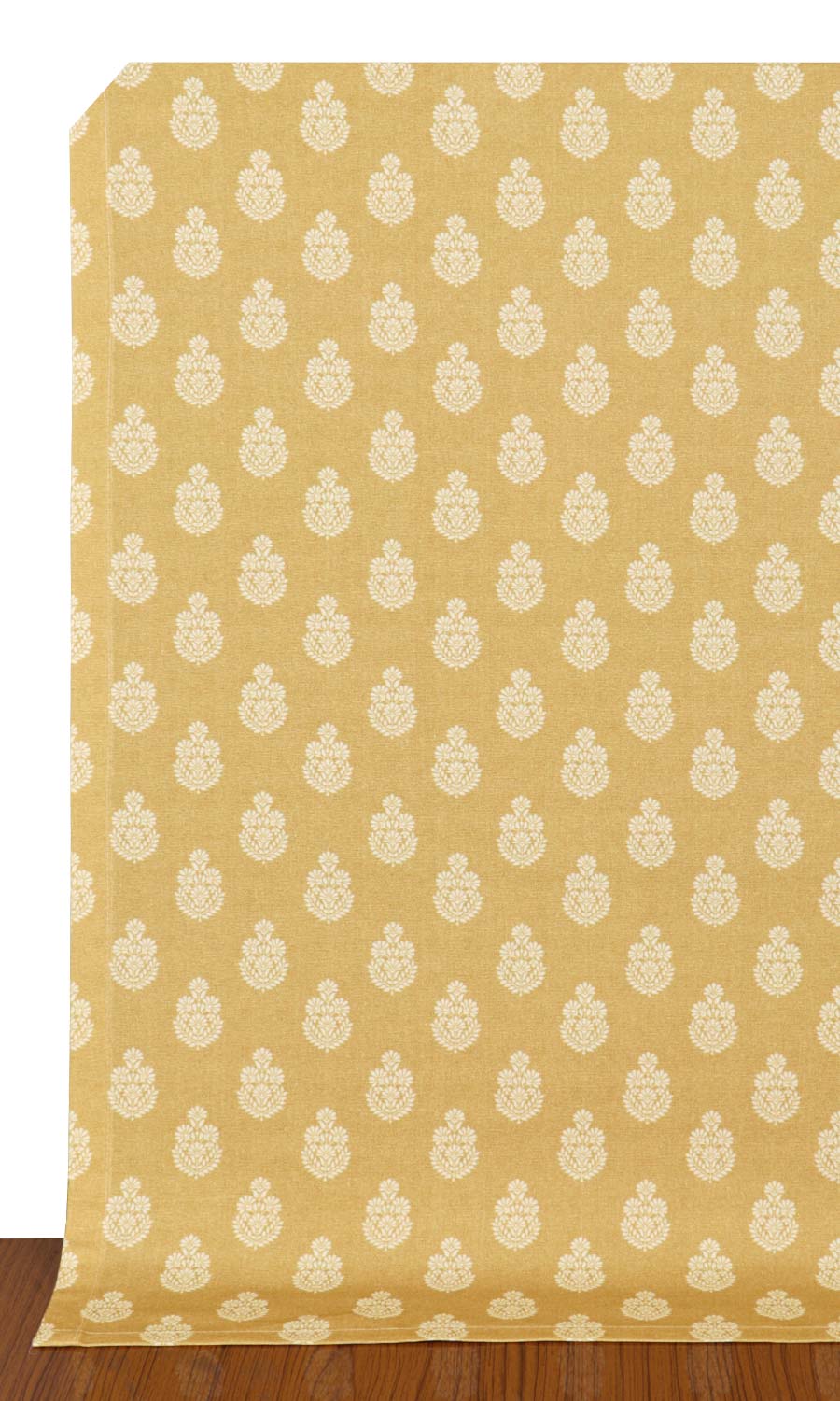 Floral Cotton Window Treatments Fabric By the Metre (Yellow)