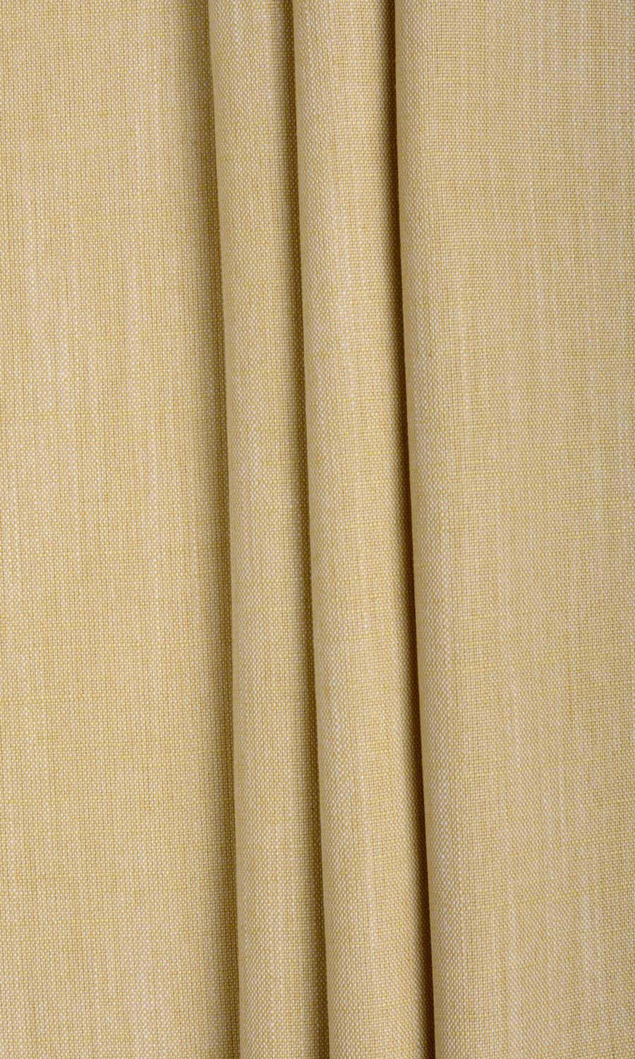 Plain Linen Texture Free Fabric Material Sample (Ochre Yellow)