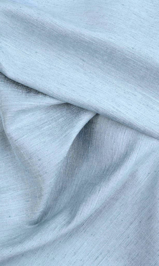 Silk Blend Home Décor Fabric Sample (Light Blue)