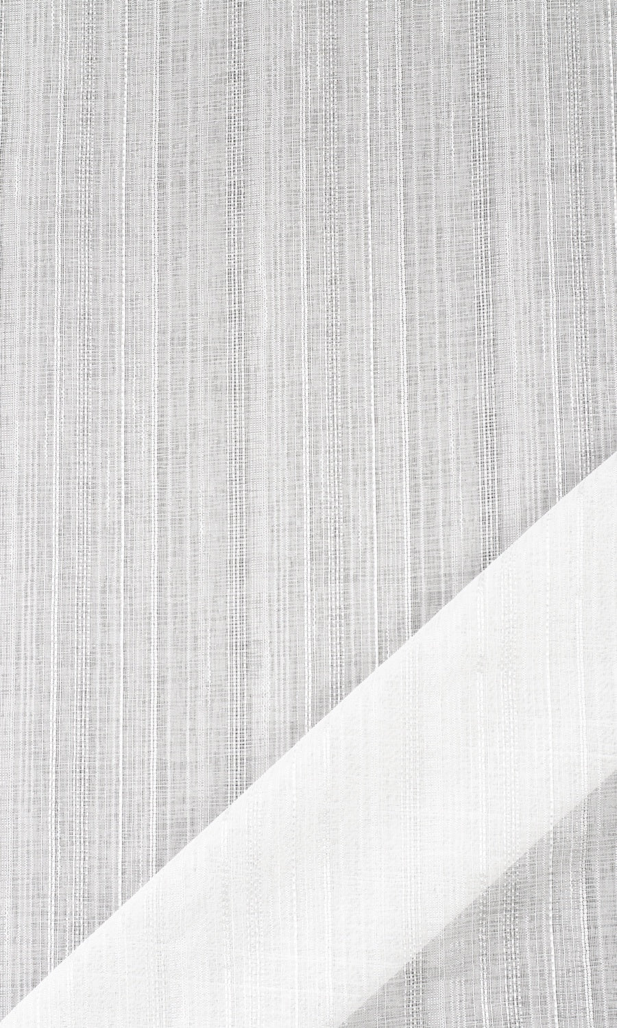 Textured Striped Sheer Roman Blinds (White) Extra Long Short Wide