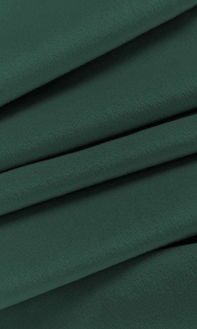 Velvet Home Décor Fabric Sample (Peacock Blue/ Green)
