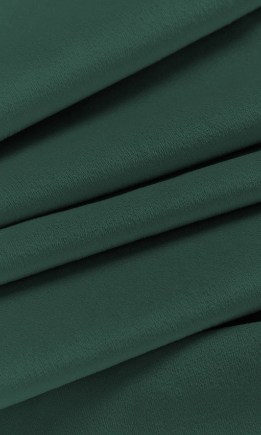 Velvet Home Décor Fabric By the Metre (Peacock Blue/ Green)