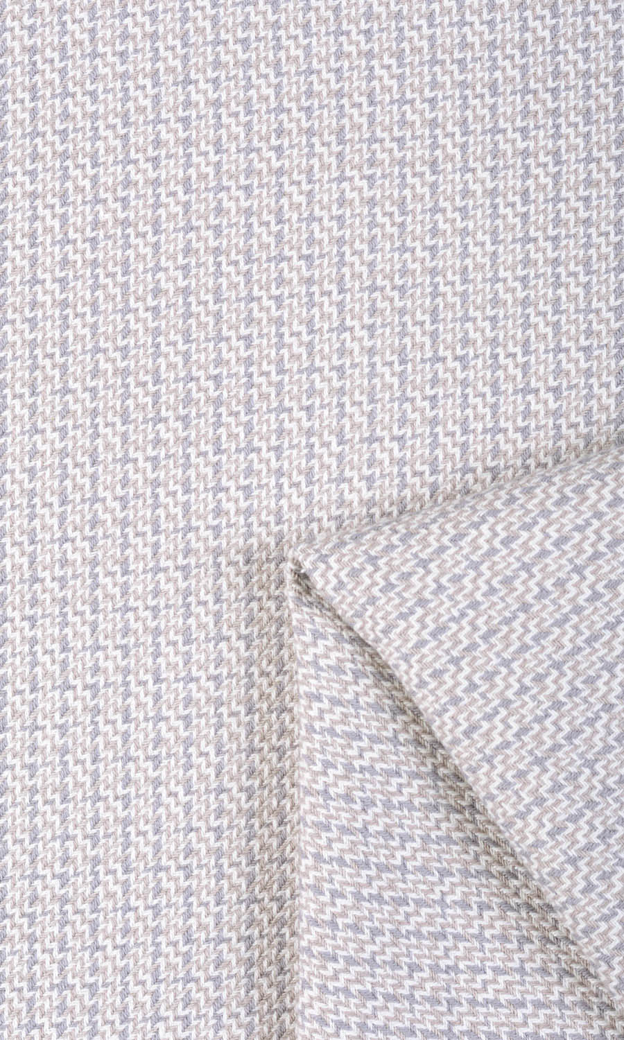 Textured Cotton Any Size Style Roman Blinds (Gray/ White)