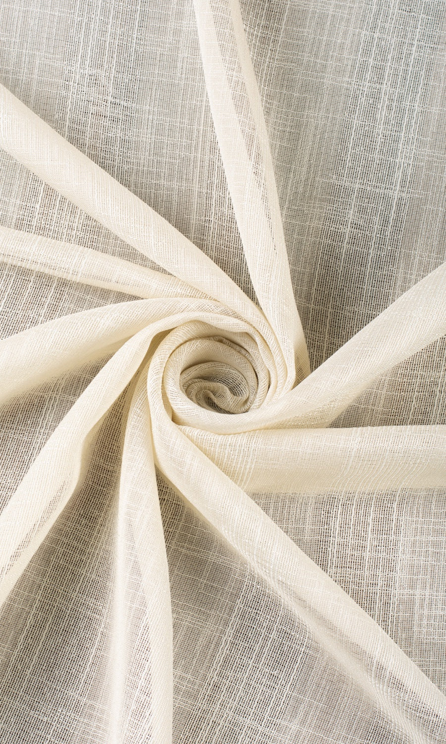 Textured Stripe Sheer Shades (Almond Cream) Extra Long Short Wide