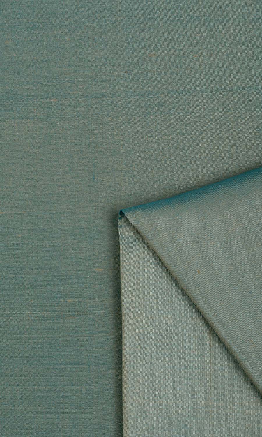Shantung Silk Roman Blinds & Window Shades (Turquoise Blue)