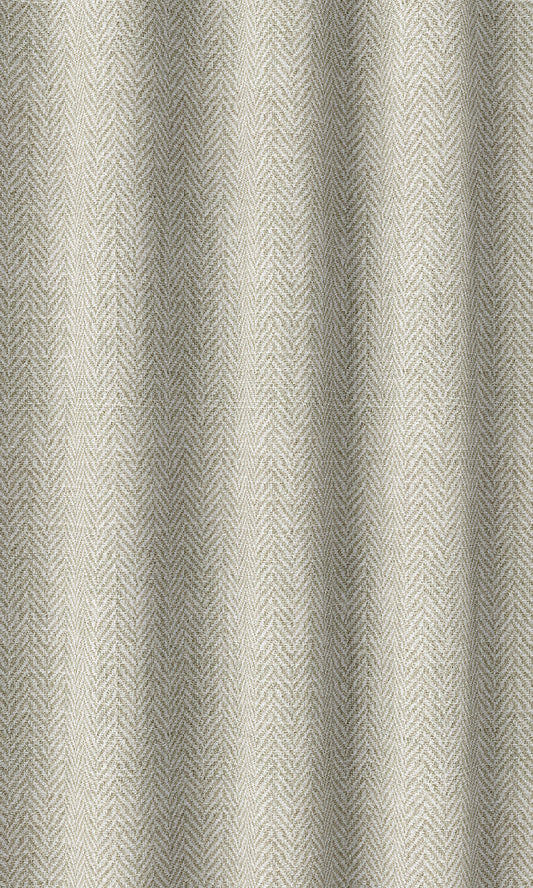 Herringbone Print Home Décor Fabric Sample (Beige/ White)