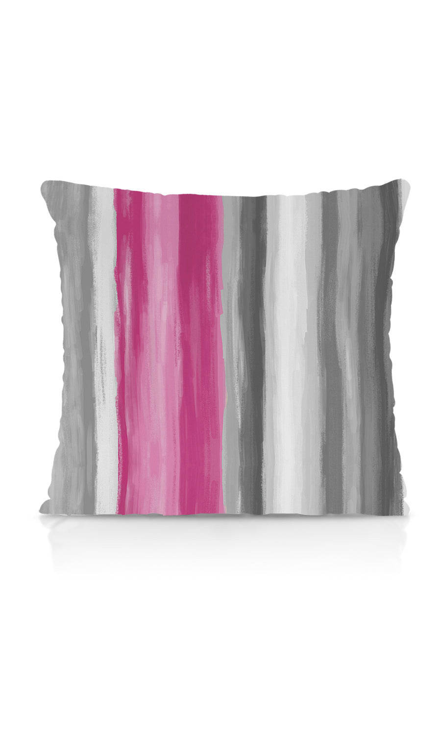 Dimout Striped Free Fabric Material Sample (Grey/ Carnation Pink)
