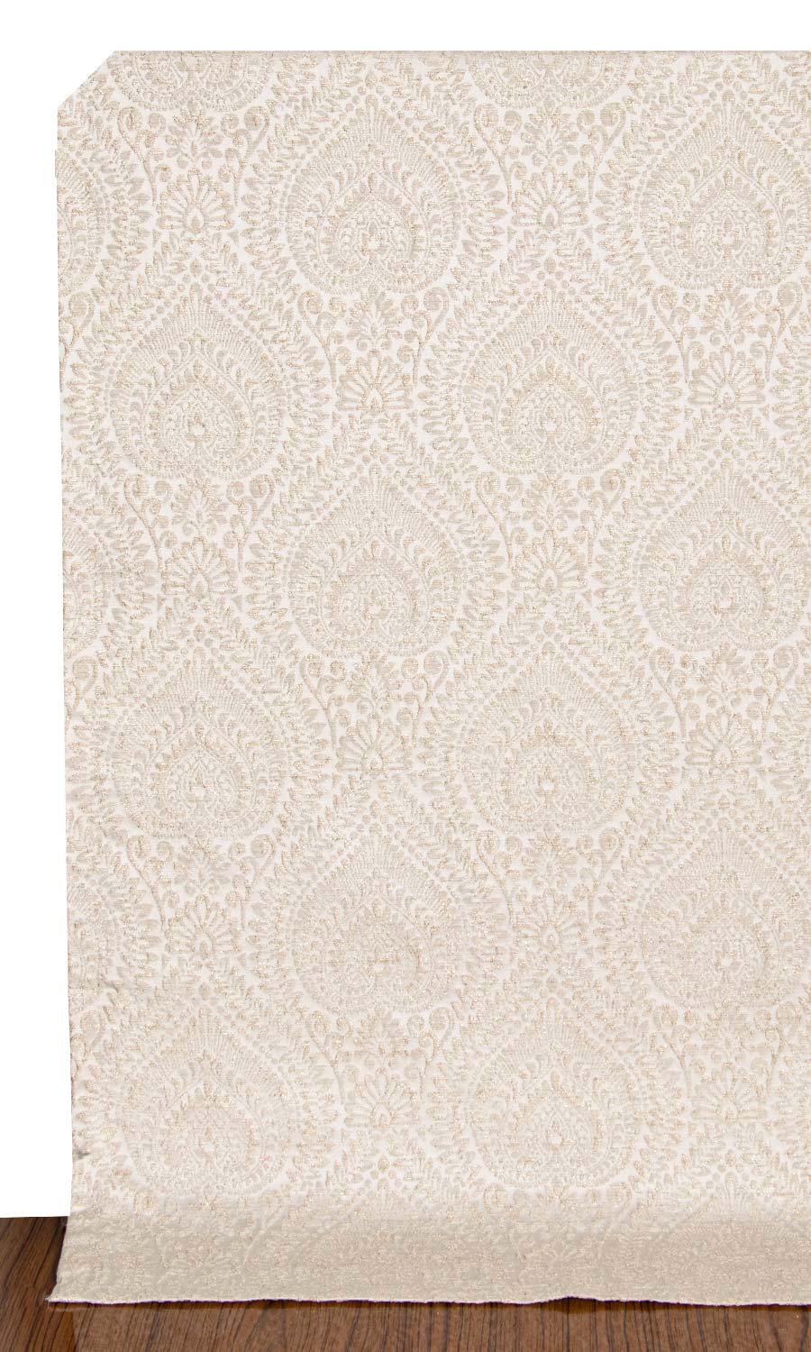 Textured Floral Roman Blinds (Cream/ Beige) for Living, Bedroom, Kitchen, Bathroom