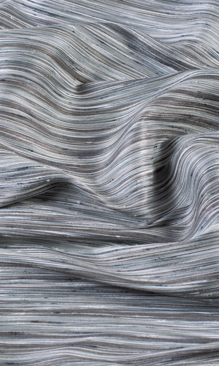 Textured Made-to-Measure Roman Blinds (Charcoal Gray/ Black)