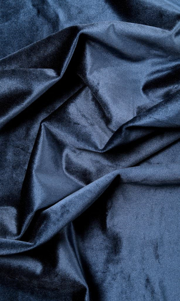Velvet Fabric Blinds (Navy Blue) for Living, Bedroom, Kitchen, Bathroom
