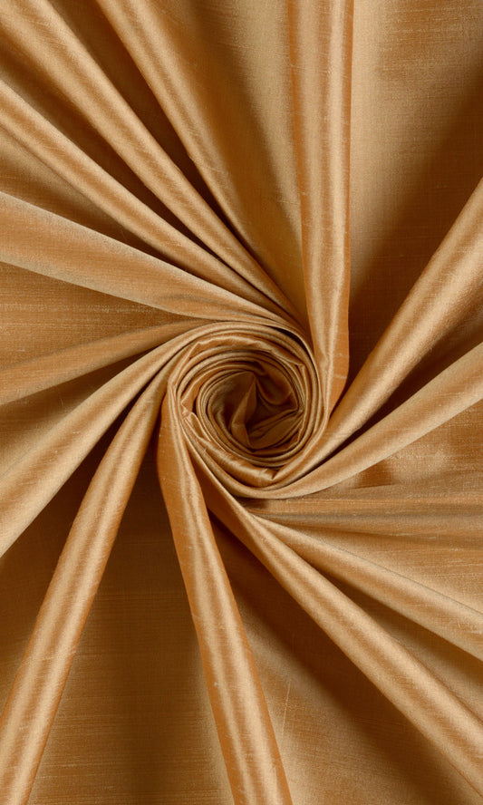 Shantung Silk Home Décor Fabric By the Metre (Mustard Gold)