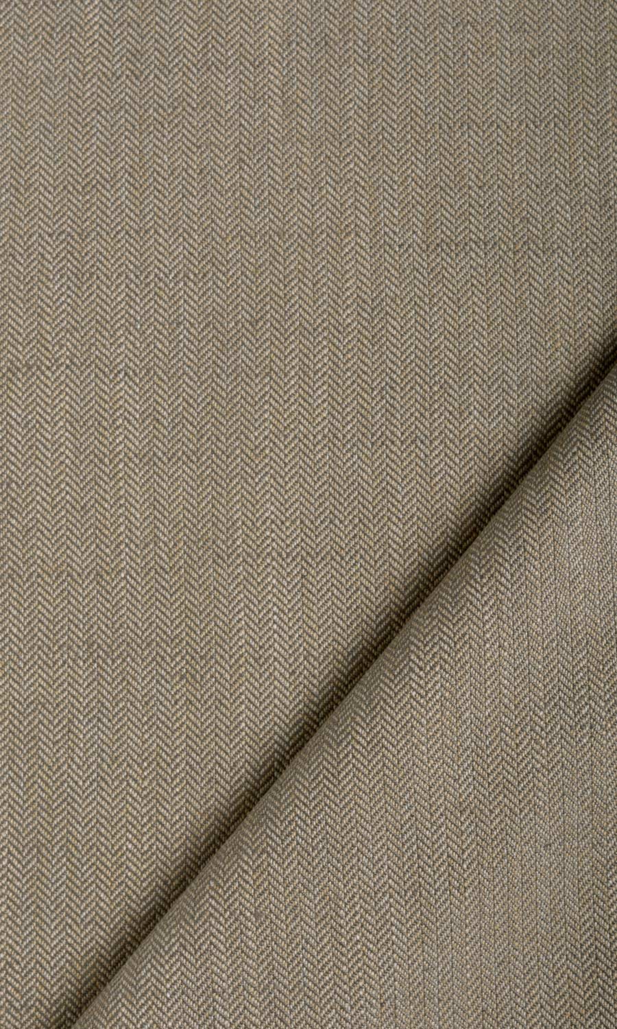 Herringbone Textured Home Textile Fabric Material Sample (Mocha Brown)
