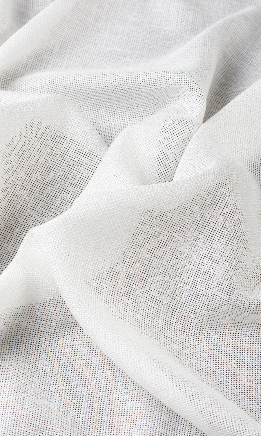 Textured Sheer Fabric Blinds (White)