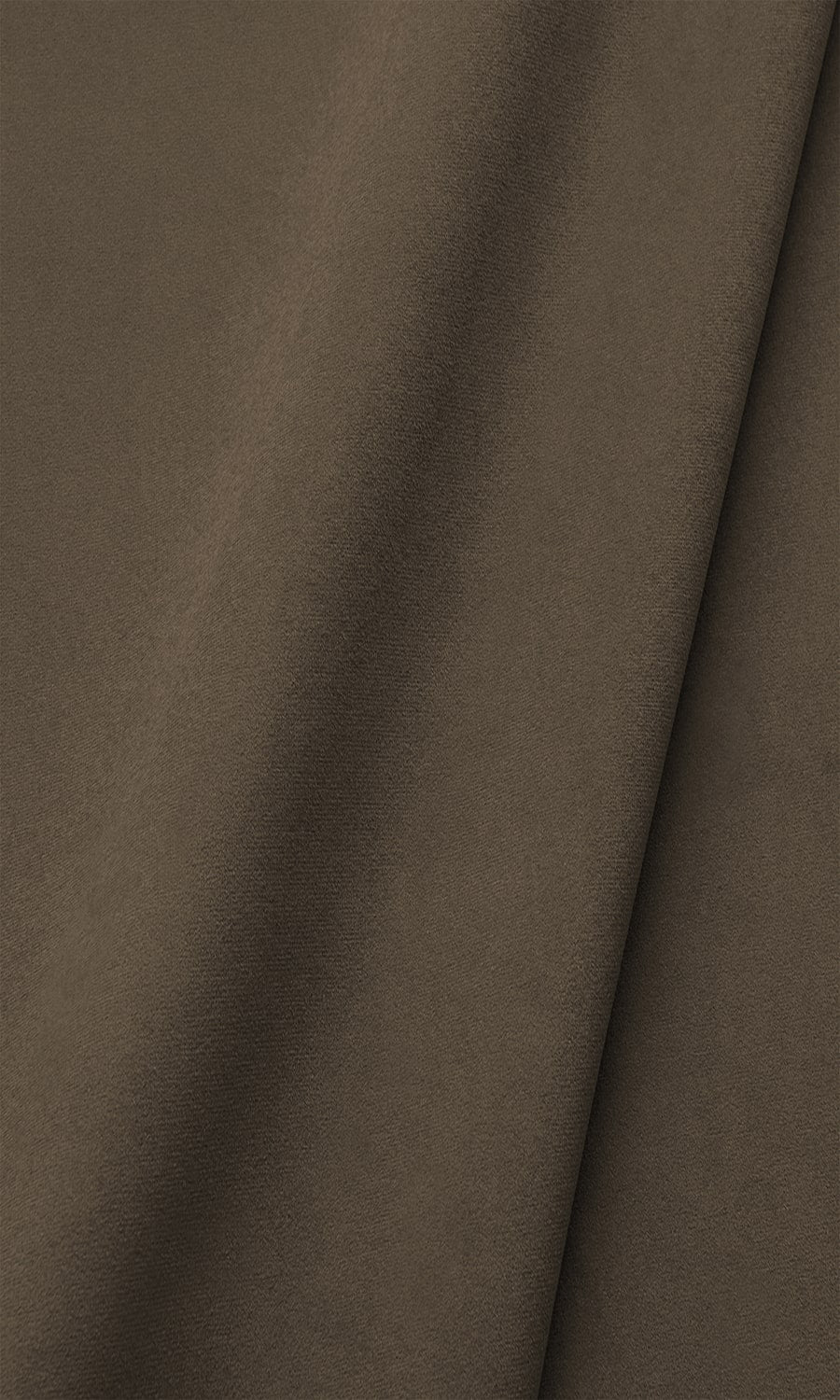 Velvet Window Treatments Fabric Sample (Mocha Brown)