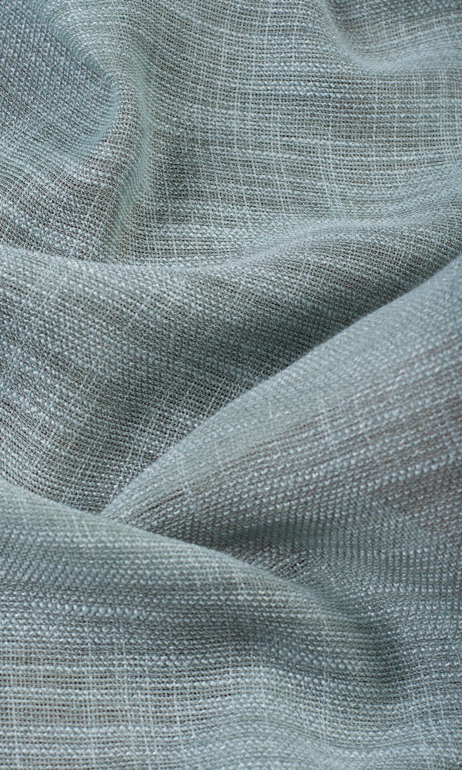 Textured Sheer Window Treatments Fabric By the Metre (Cambridge Blue)