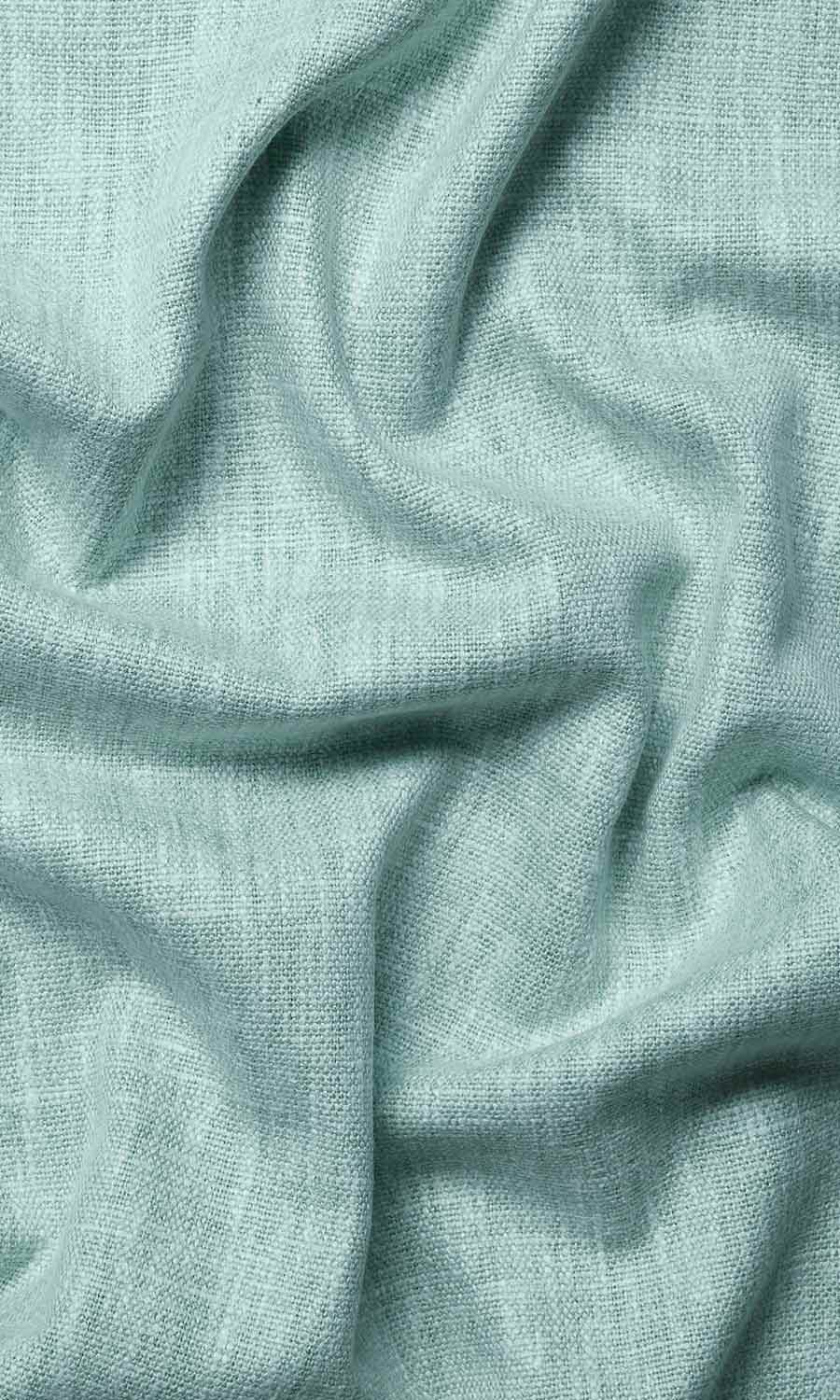 Cotton Blend Window Treatments Fabric Sample (Turquoise Blue)