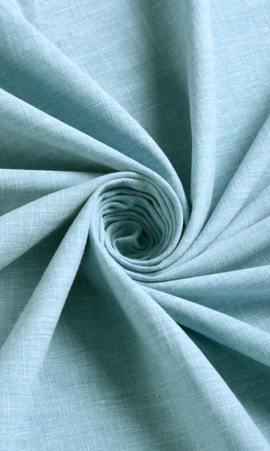 Poly-Cotton Blend Window Treatments Fabric Sample (Aqua Blue)