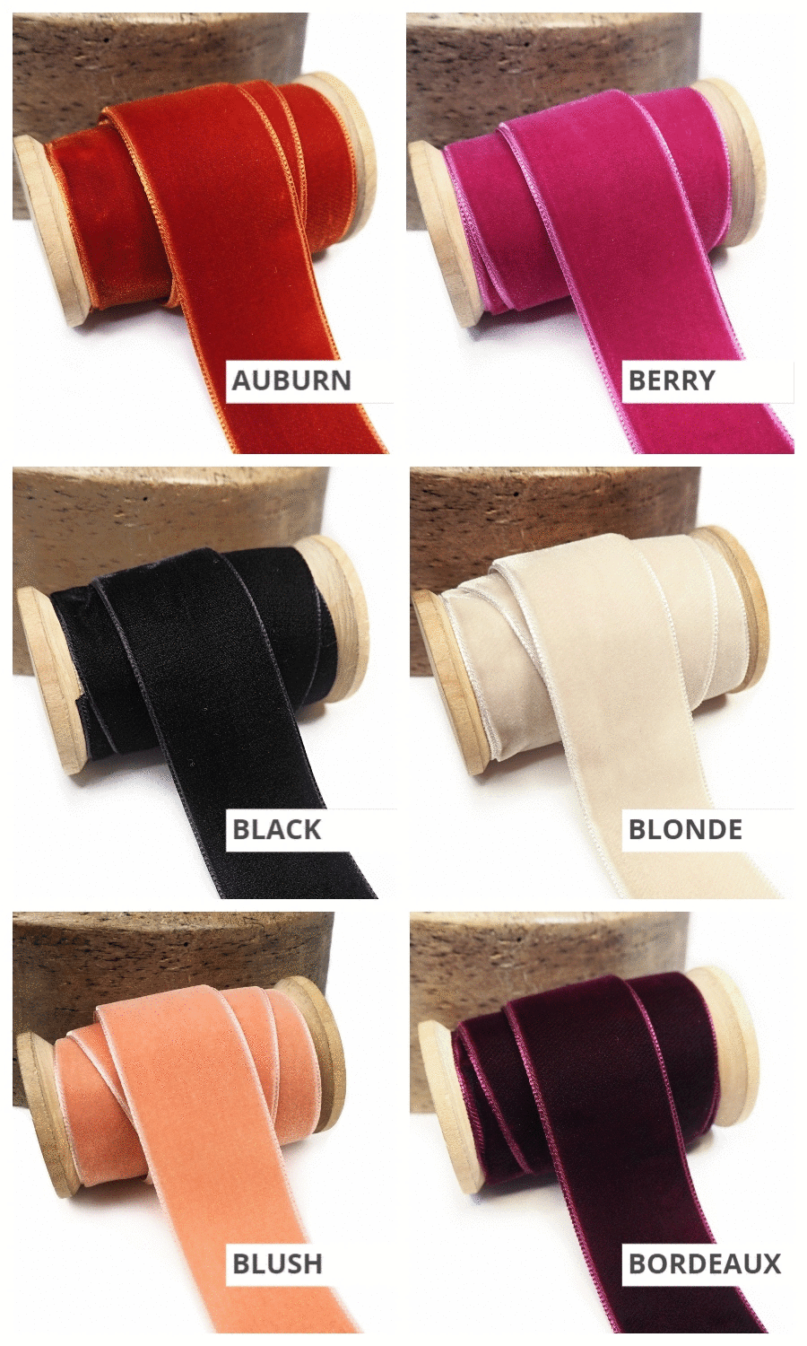 This scrumptious extra wide, French velvet ribbon has a luxurious pile ...