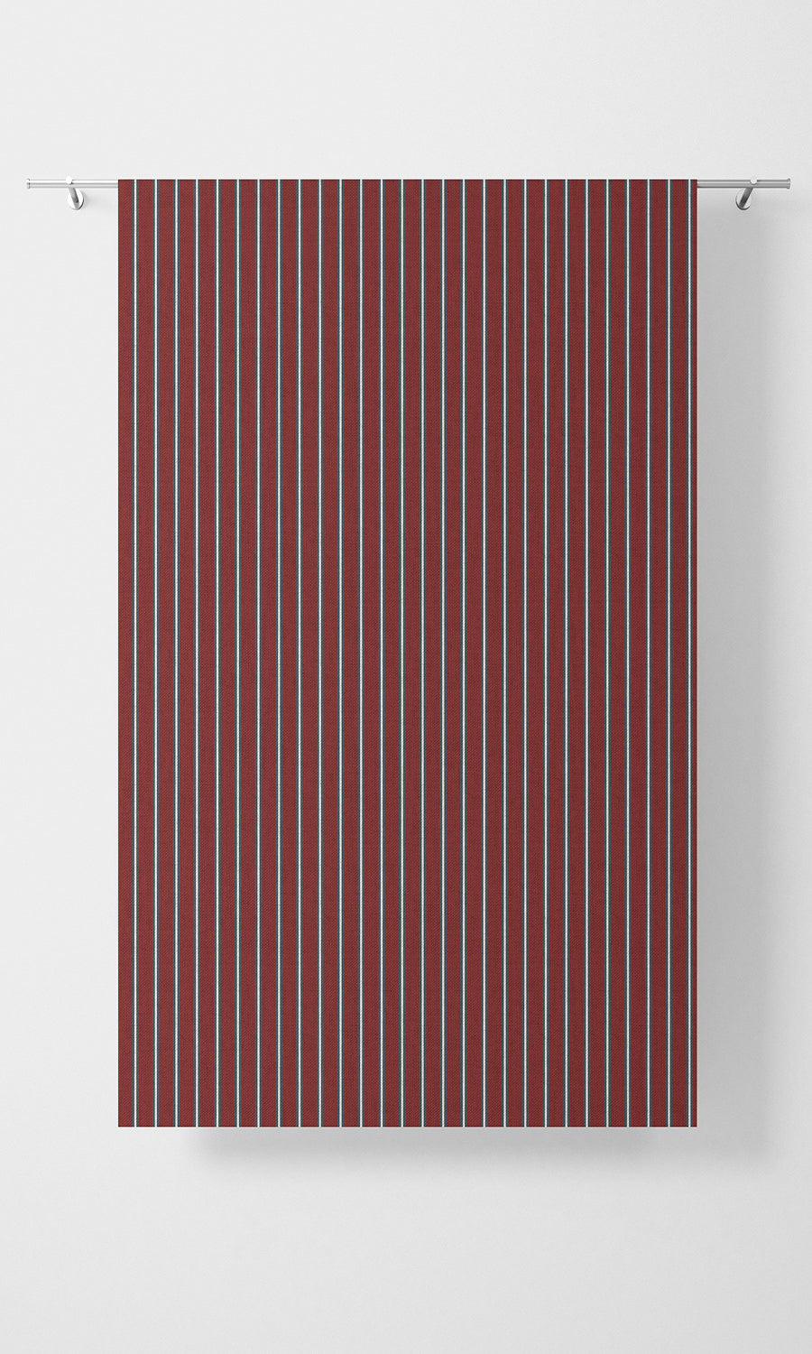 Modern Striped Roman Blinds (Slate Grey/ Red) Extra Long Short Wide