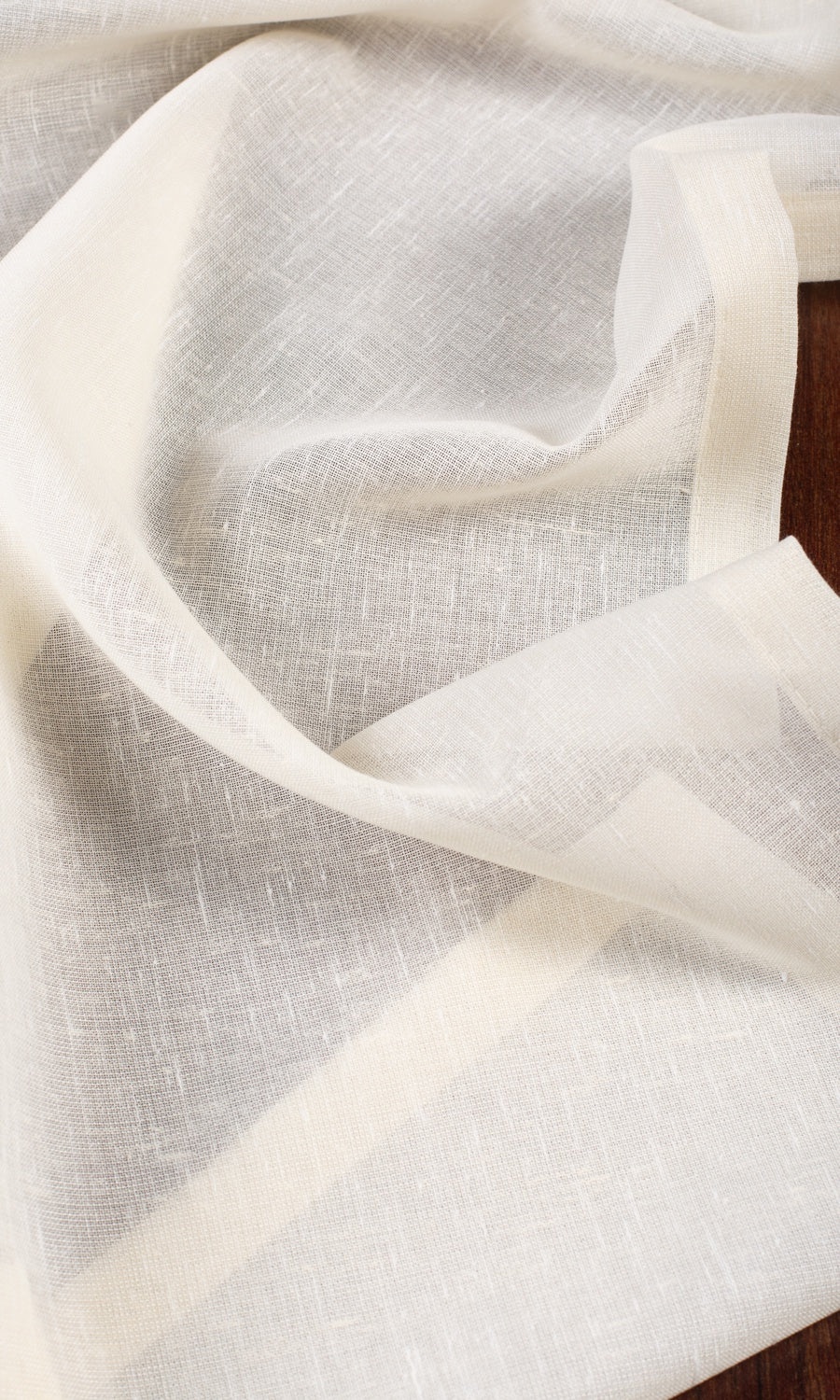 Plain Sheer Made-to-Measure Roman Blinds (Ivory)