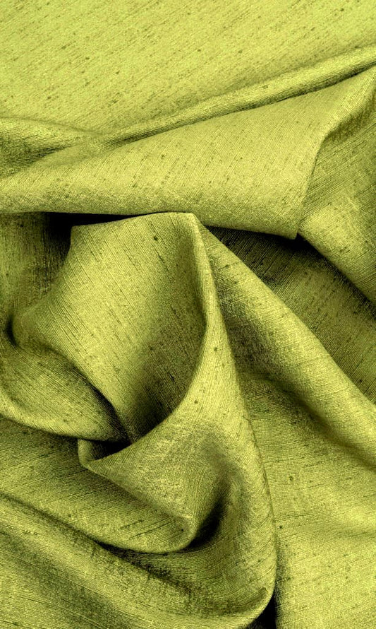 Silk Blend Home Décor Fabric Sample (Olive/ Fern Green)