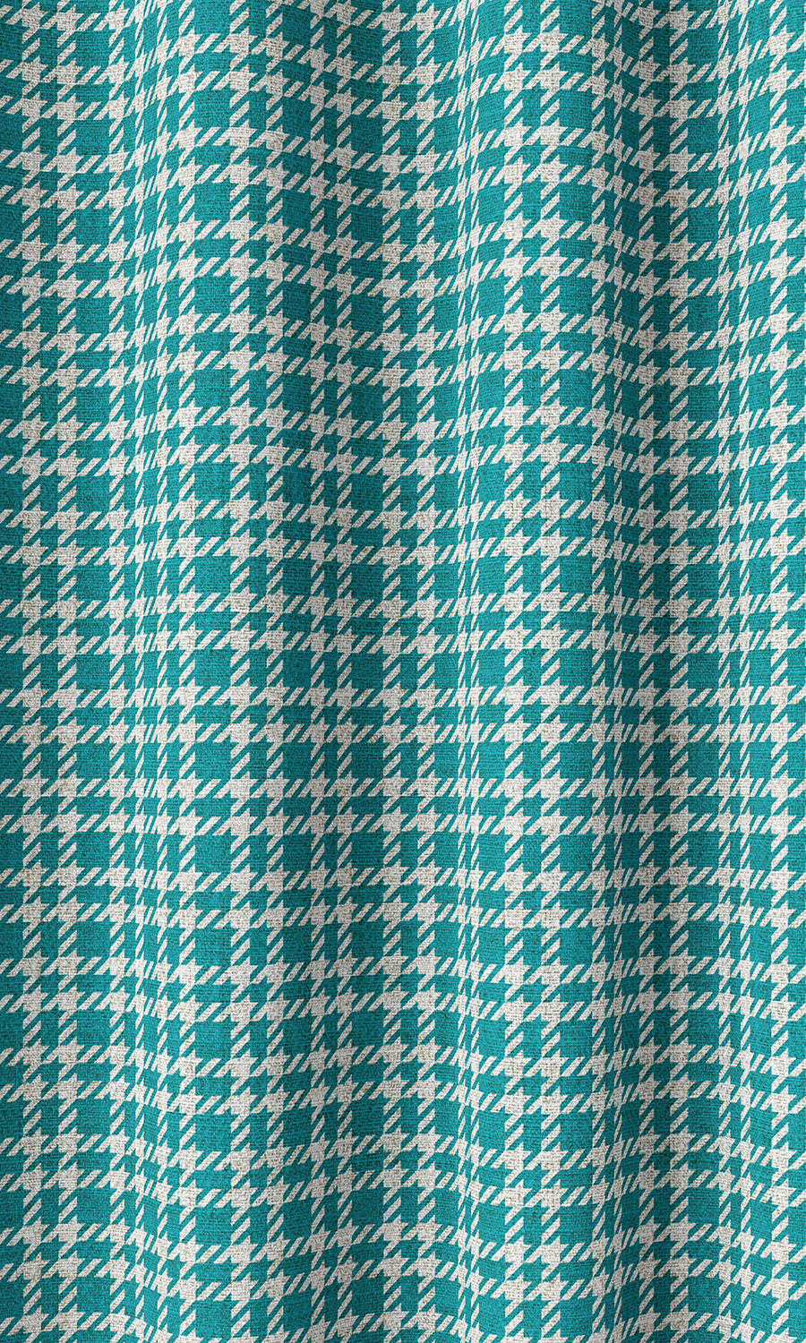 Modern Check Print Home Décor Fabric By the Metre (Pacific Blue)