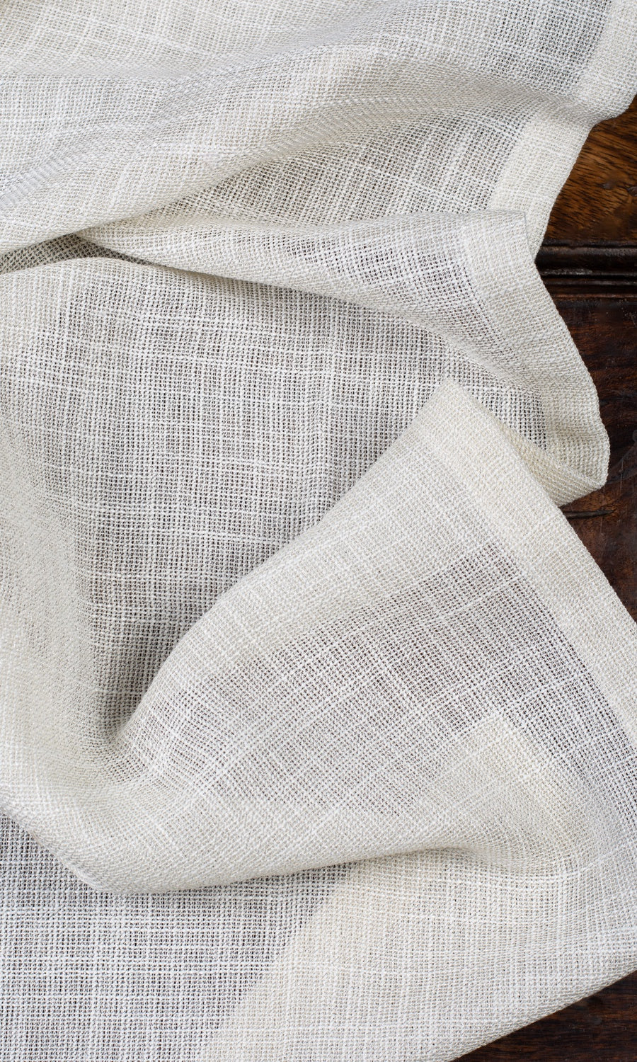 Textured Sheer Roman Blinds & Window Shades (Parchment White/ Greige)
