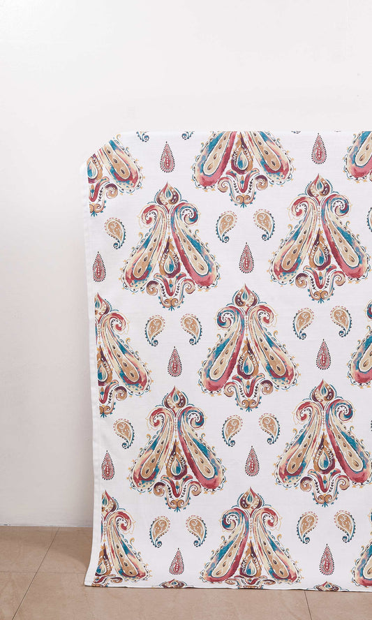 Paisley Print Shades (Burgundy/ Beige/ Teal)