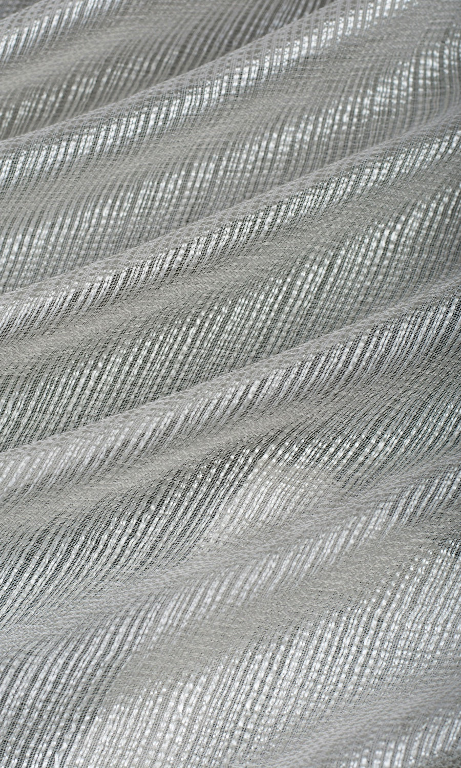 Woven Striped Sheer Roman Blinds & Window Shades (Grey)