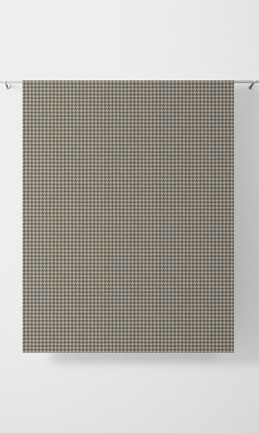 Houndstooth Shades (Navy Blue/ Beige) Extra Long Short Wide