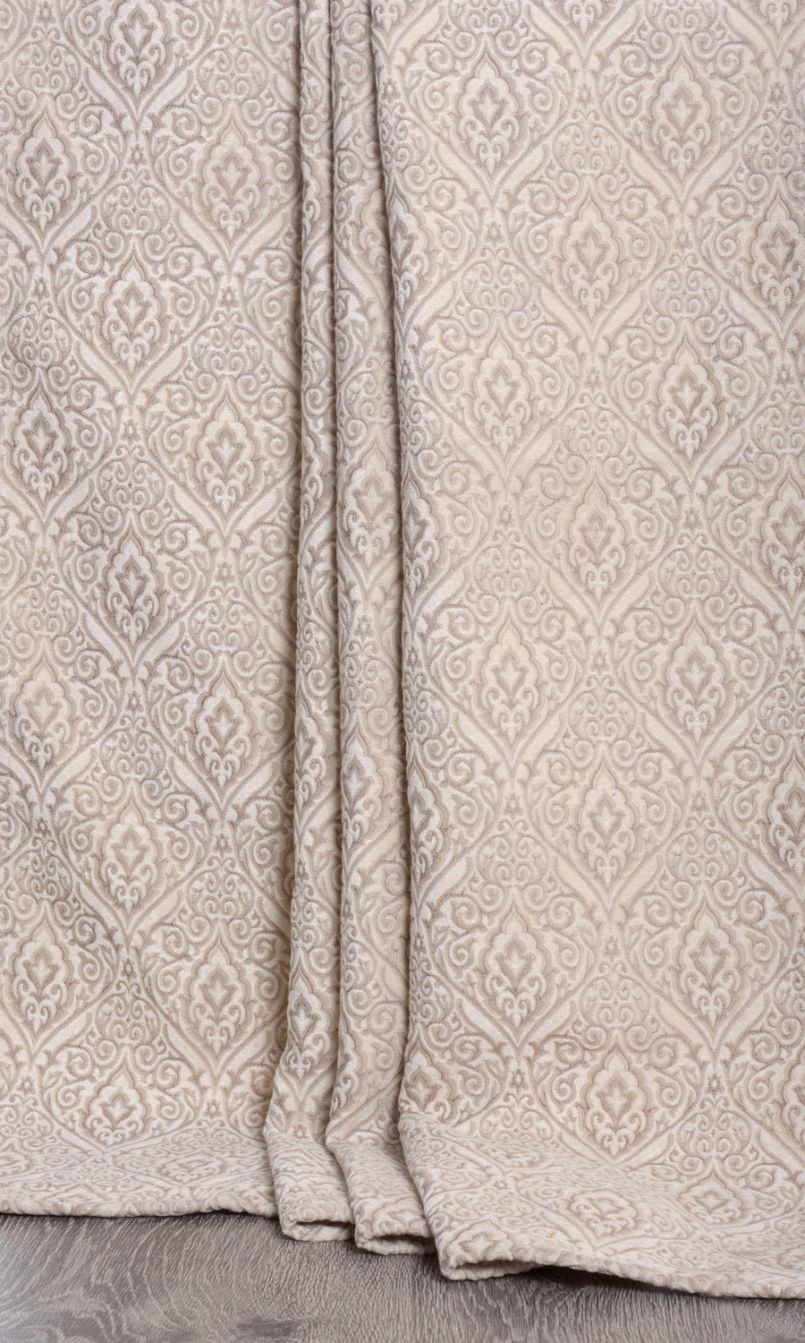 Velvet Fabric Blinds (Ivory/ Beige) Extra Long Short Wide