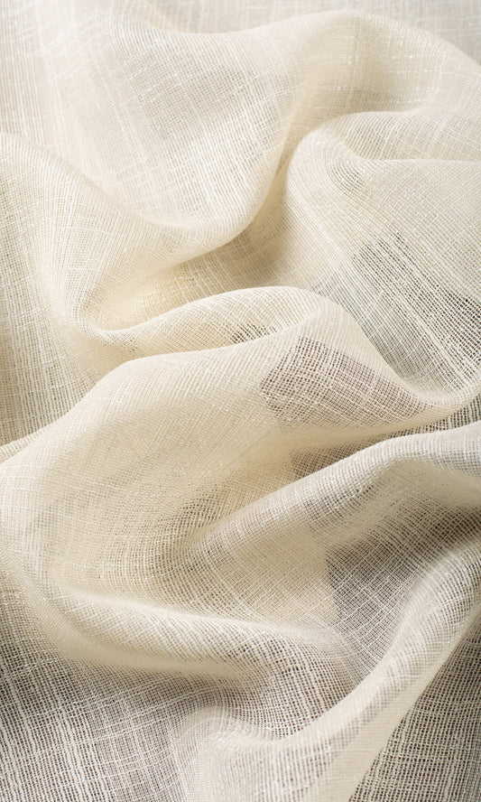 Textured Stripe Sheer Shades (Almond Cream)