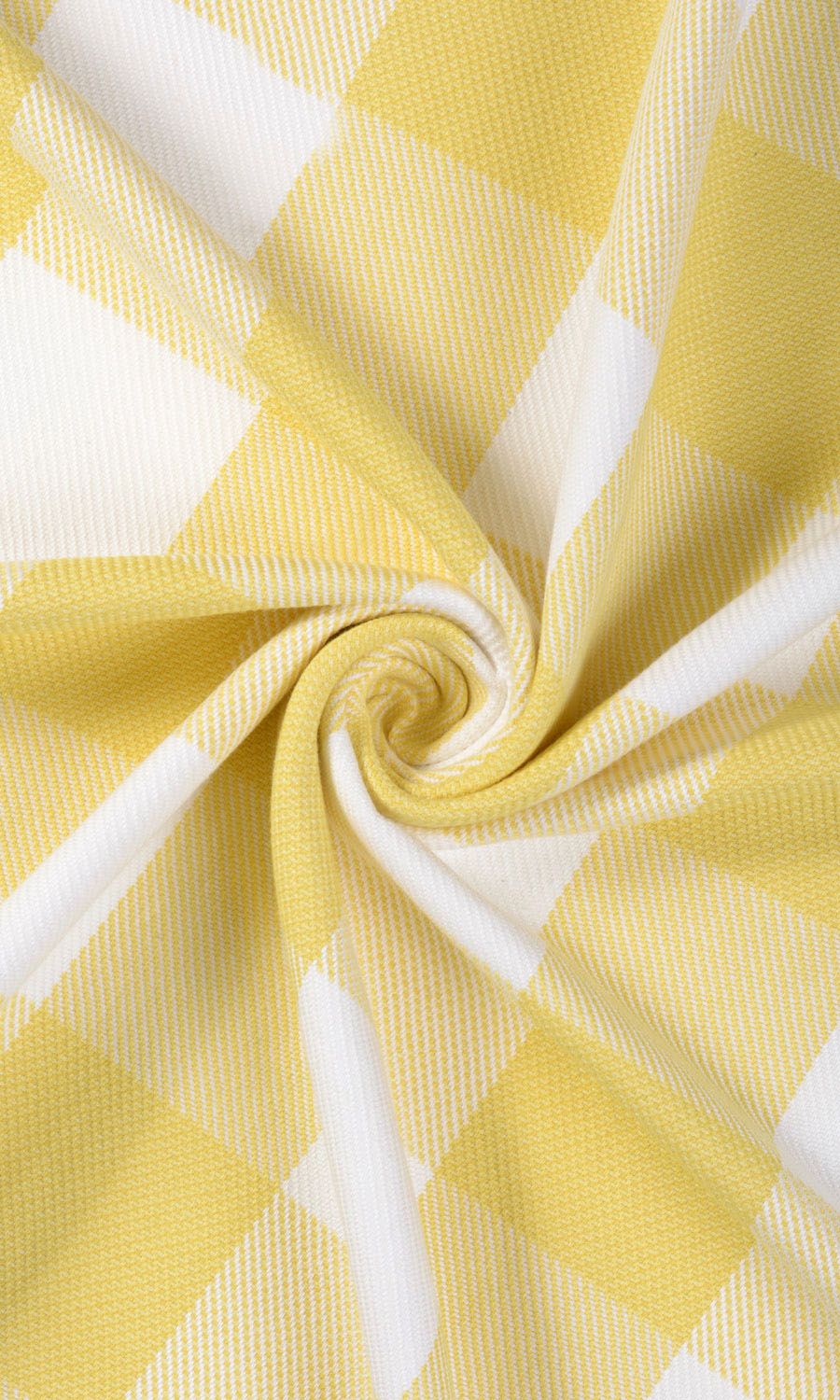 Buffalo Check Roman Blinds & Window Shades (Lemon Yellow/ White)