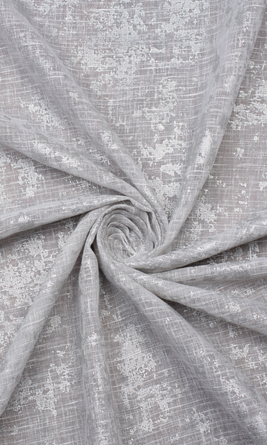 Semi-Sheer Home Textile Fabric Material By the Metre (Gray/ Silver)
