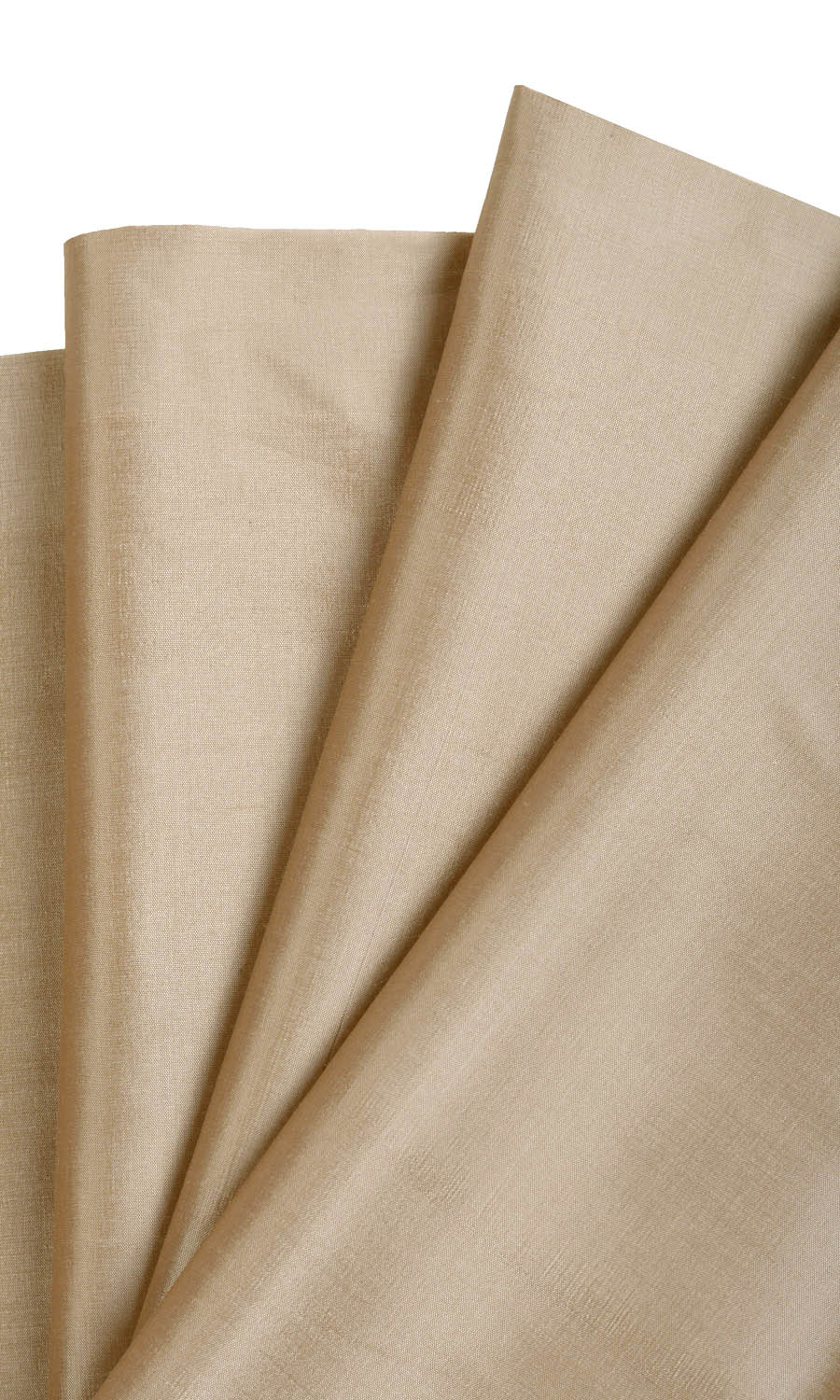 Shantung Silk Flat, Plain, Fake, Faux, European Relaxed Roman Blinds (Peanut Brown)