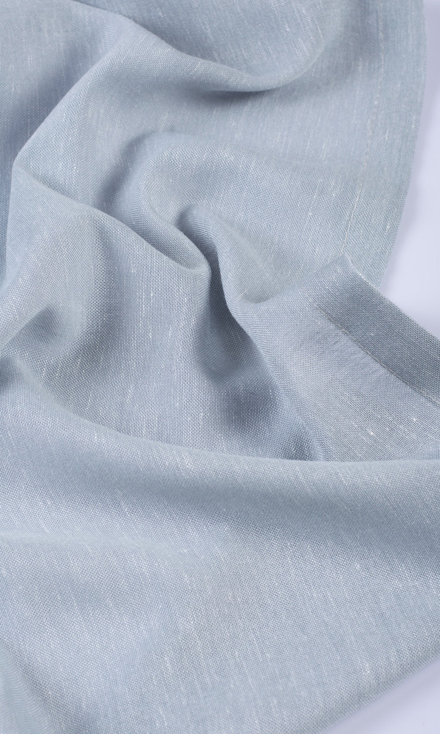Plain Sheer Fabric Material By the Metre (Periwinkle Gray)