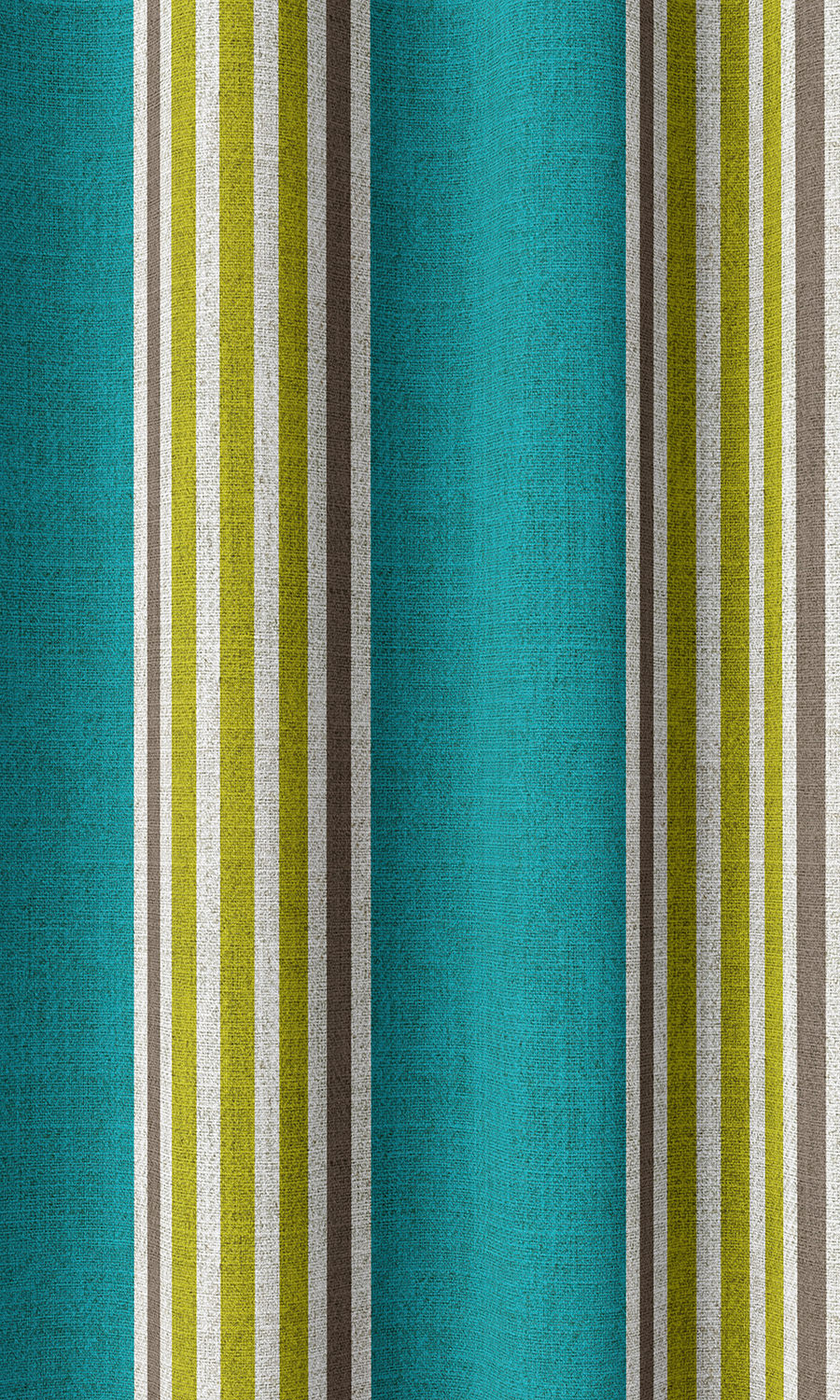 Modern Striped Home Décor Fabric Sample (Blue/ Green)