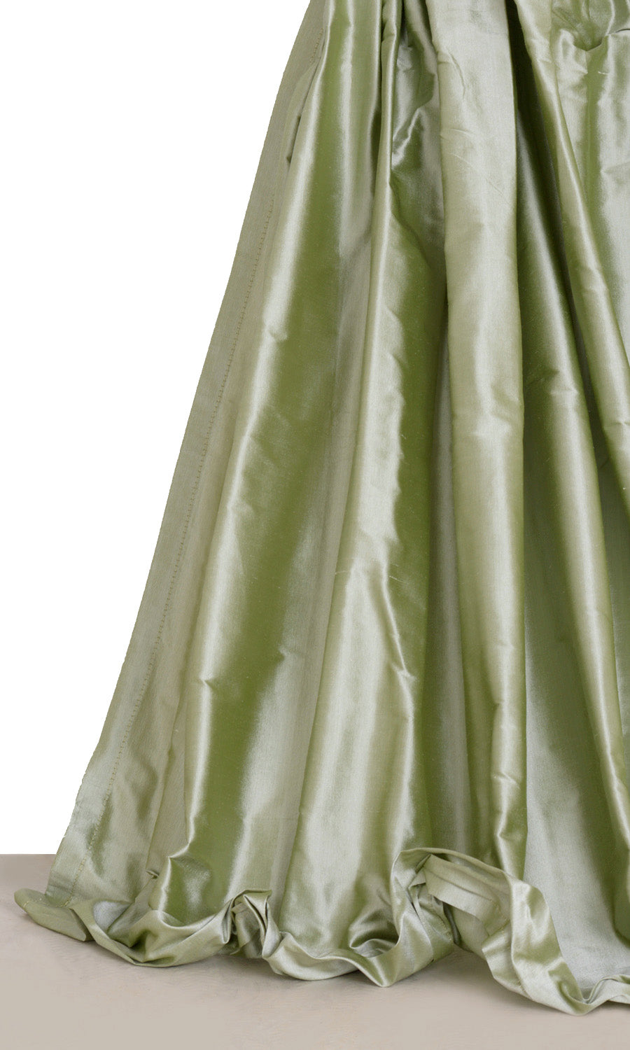 Shantung Silk Window Treatments Fabric By the Metre (Celadon Green)