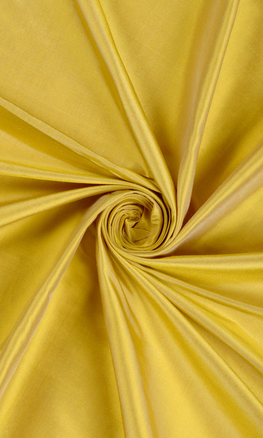 Shantung Silk Home Décor Fabric By the Metre (Yellow)